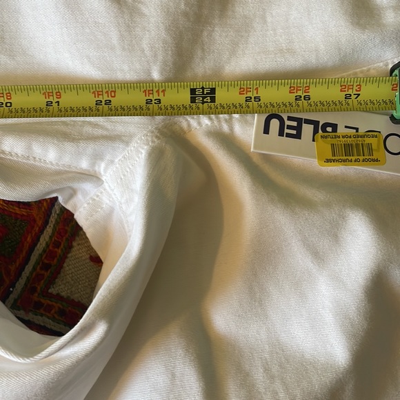 Code Bleu Women’s Capri Pants White Jeans 6 Average 22” inseam All Day Flex - Picture 8 of 9